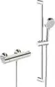 HANSA-Brausebatterie-mit-Brausegarnitur-HANSABASIC-5515-3-strahlig-DN15-Chrom-55150131 gallery number 1